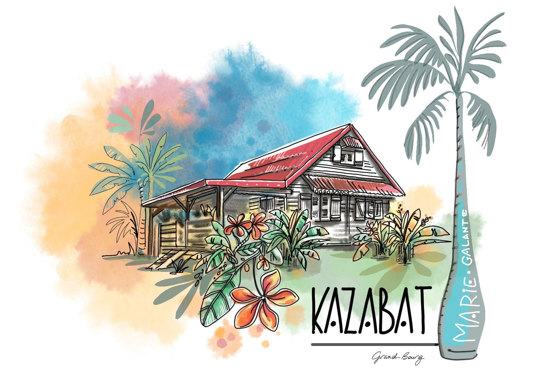 Kazabat — location Maison créole à Grand-Bourg, Marie-Galante