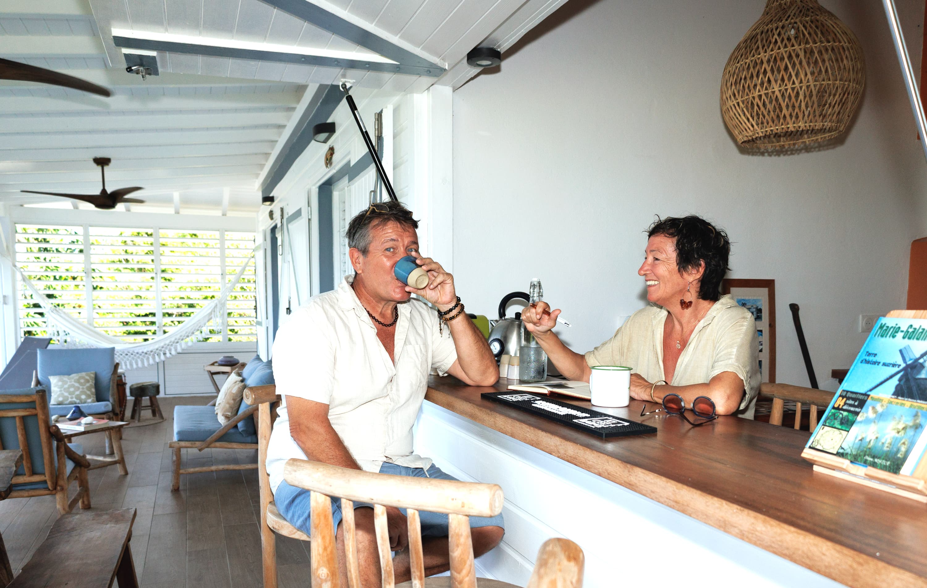 Marie and Philippe, your hosts in Marie-Galante