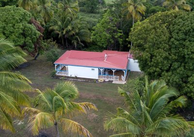 habitation mon repos maison creole marie galante drone nature