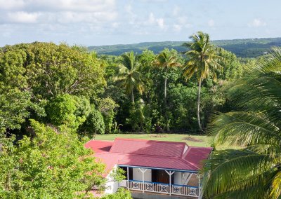 habitation mon repos maison creole marie galante vue drone