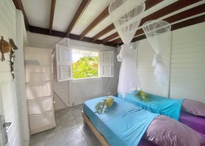 kazabat maison creole marie galante chambre lits simples