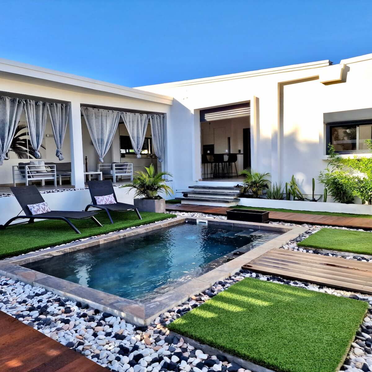 Kazalex villa piscine marie galante exterieur jardin accueil