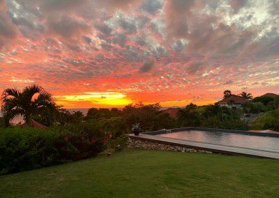 villa appassionata piscine marie galante vue mer sunset